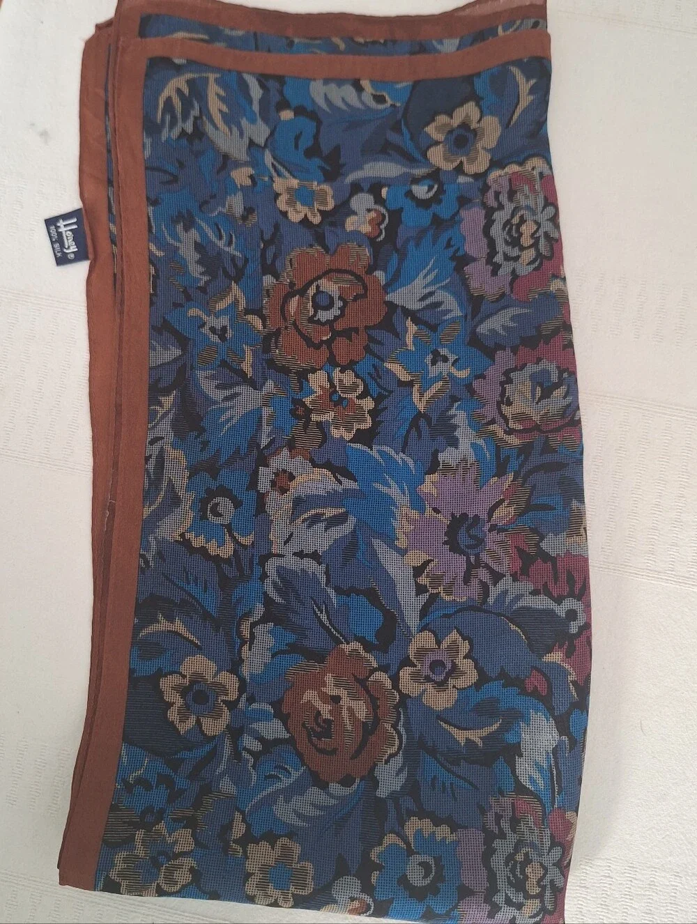 Honey Silk Scarf Floral Multi Color
